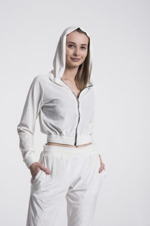 Moda Clubu Beyaz Kadife EşofmanTakımı
