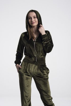Moda Clubu Yeşil Kadife EşofmanTakımı