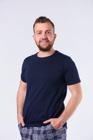 Moda Clubu Lacivert Ekoseli Erkek Pijama Takımı