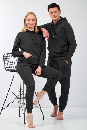 Moda Clubu Çift Siyah Eşofman Takımı