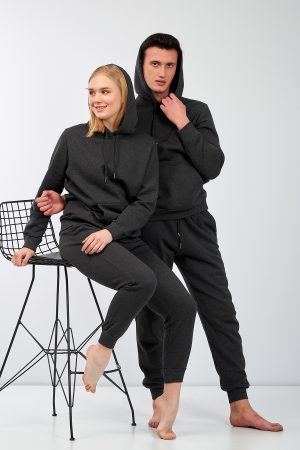 Moda Clubu Çift Siyah Eşofman Takımı