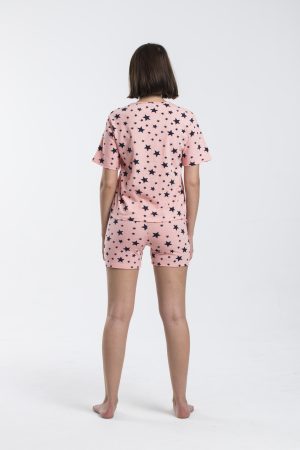 Moda Clubu Şortlu Pijama Takımı – Yıldız Desenli