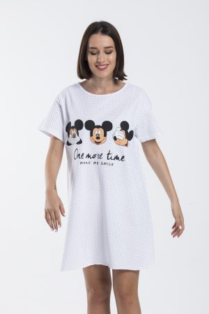 Moda Clubu Mini Puantiyeli Gecelik