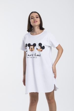 Moda Clubu Mini Puantiyeli Gecelik