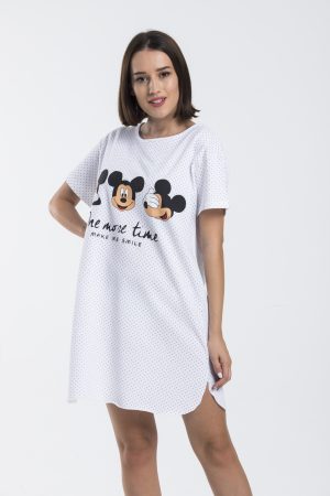 Moda Clubu Mini Puantiyeli Gecelik